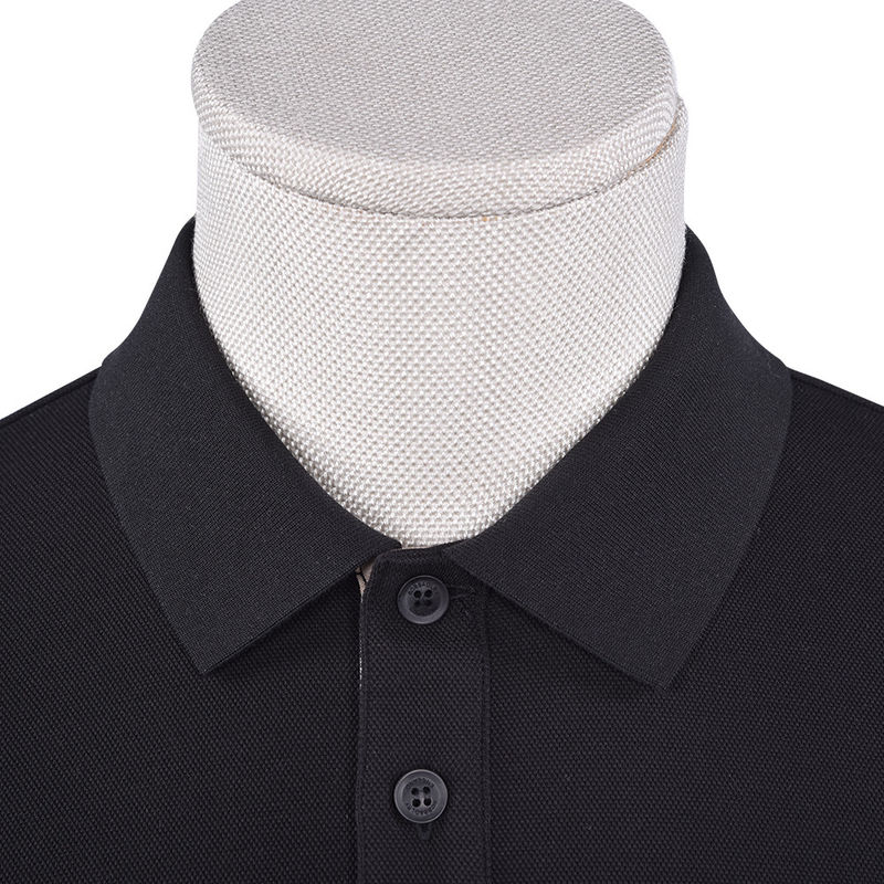 Πολό πουκάμισα ανδρών με μακρύ μανίκι φιλικό προς το δέρμα βαμβάκι Spandex μείγμα με προσαρμοσμένο λογότυπο