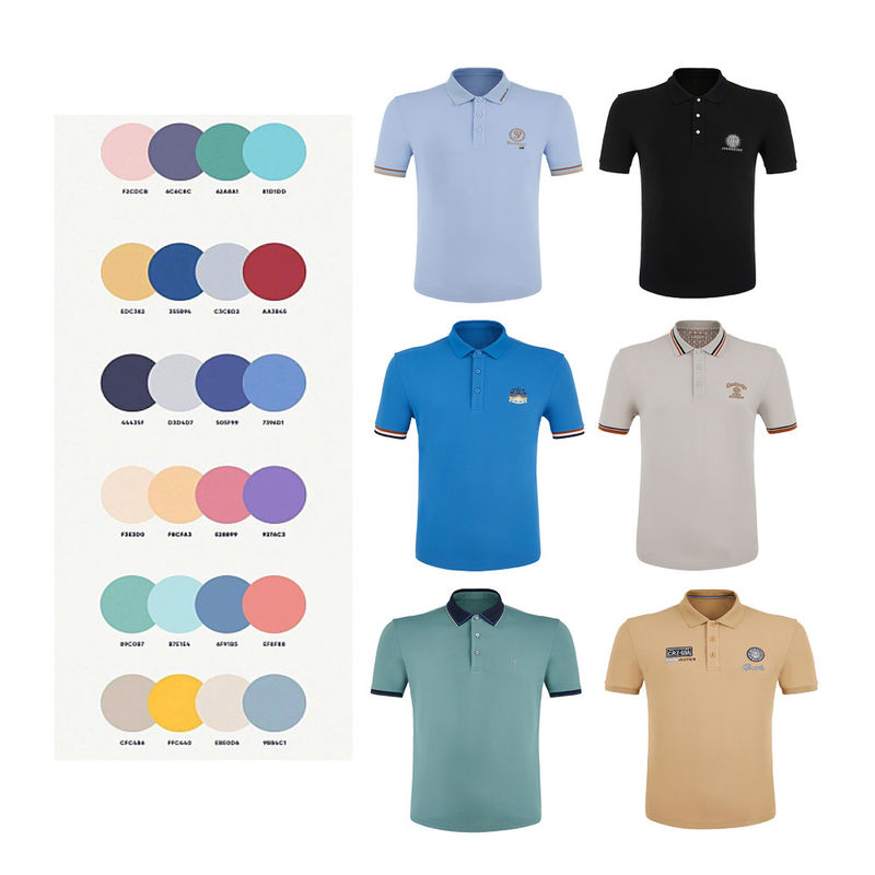 Κουτένιο υφασμάτινο Custom Polo T-Shirts Έμβρυα Wicking υγρασίας για την περιστασιακή εργασία
