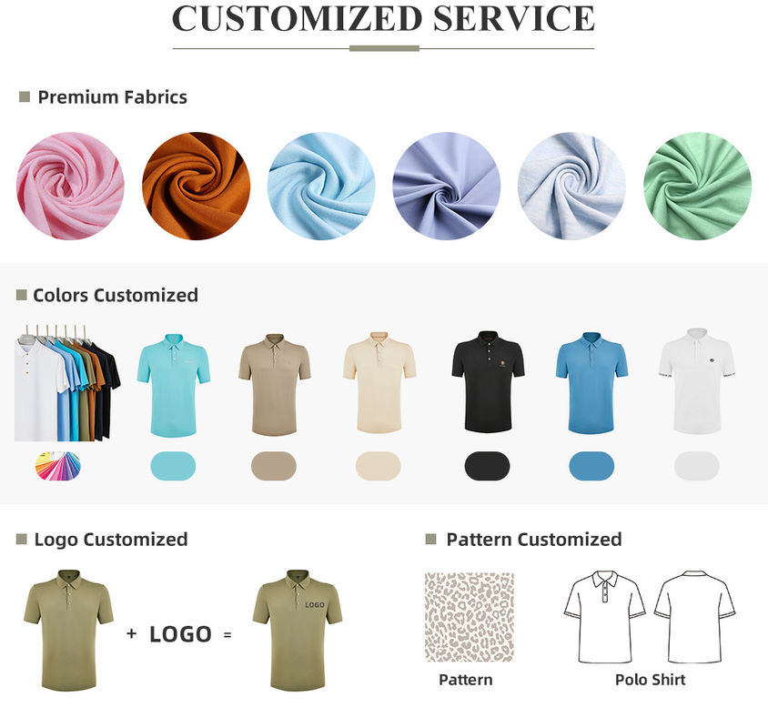 Κουτένιο υφασμάτινο Custom Polo T-Shirts Έμβρυα Wicking υγρασίας για την περιστασιακή εργασία