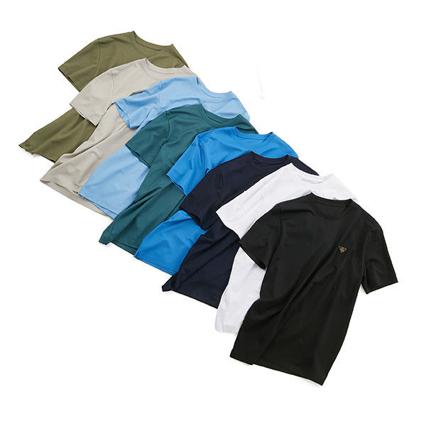 OEM ODM T-Shirt Άντρας Βαμβάκι άνετο Fit 230gsm Κλασικό Tee Σύντομο μανίκι Κρεουνεκ Έμβρυση
