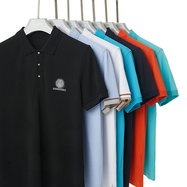 Καλοκαίρι Καθημερινό Αθλητικό Polo Shirt Άντρας 95% Βαμβάκι 5% Spandex Γρήγορη ξήρανση