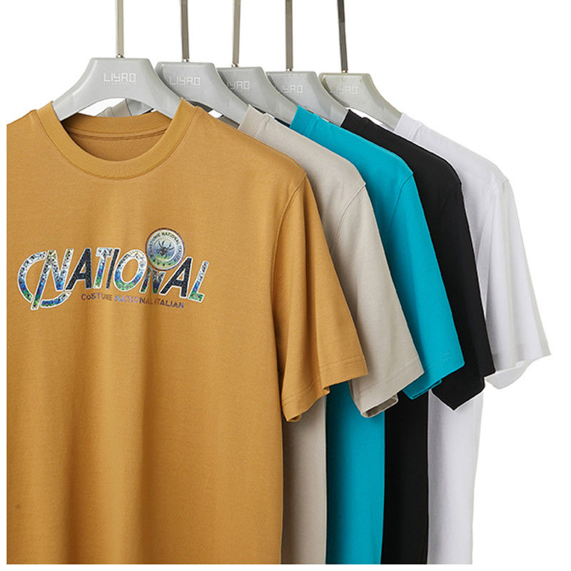 100% βαμβάκι Custom T-shirts ανδρών μεγέθους 240g για καθημερινή καθημερινή χρήση στο γραφείο