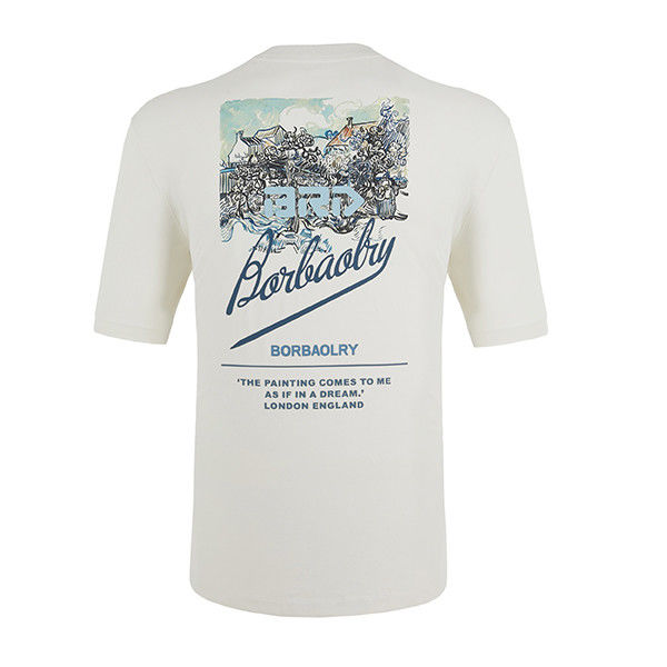Προσαρμοσμένο χρώμα Logo 100% βαμβάκι T-Shirt κεντημένο Oversize εκτύπωση