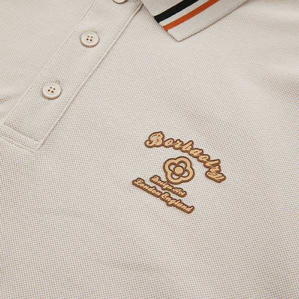 Γκολφ Slim ανδρικά Polo μπλουζάκια 100% βαμβάκι Puff εκτυπωμένο Custom Logo για τυχαίο