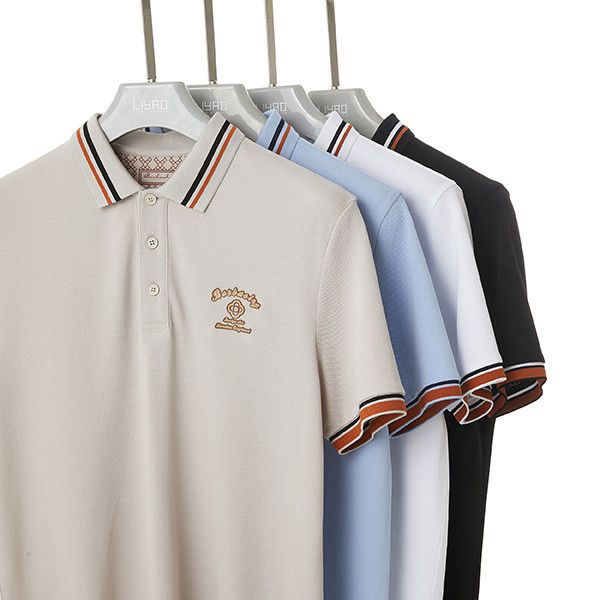 Γκολφ Slim ανδρικά Polo μπλουζάκια 100% βαμβάκι Puff εκτυπωμένο Custom Logo για τυχαίο