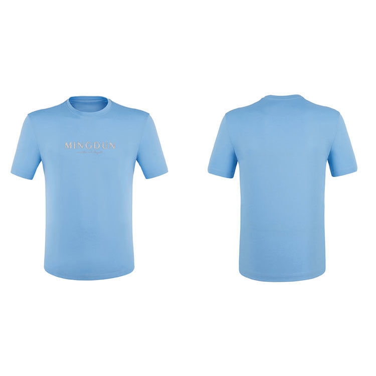 100% βαμβακερό ανδρικό μπλουζάκι με σύντομο μανίκι με βαρύ βάρος 300 γραμμάρια και προσαρμοσμένο λογότυπο