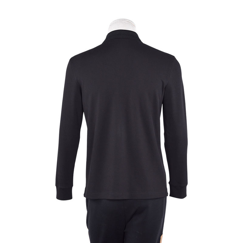 92 Πολυεστέρα 8 Spandex Polo T-shirts για άνδρες Μακρύ μανίκι Plain Polo Anti-wrinkle