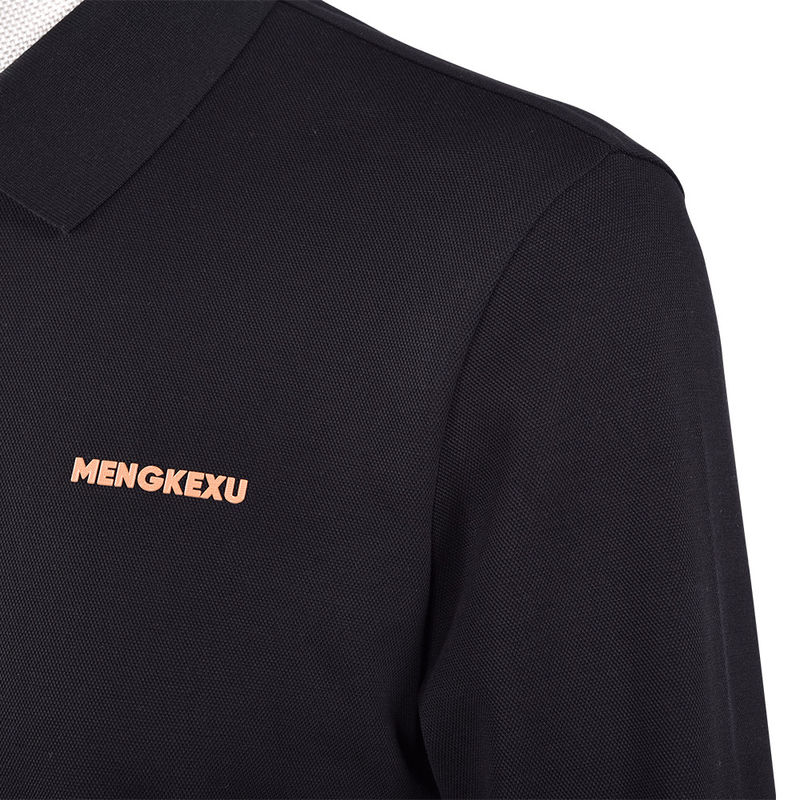 92 Πολυεστέρα 8 Spandex Polo T-shirts για άνδρες Μακρύ μανίκι Plain Polo Anti-wrinkle
