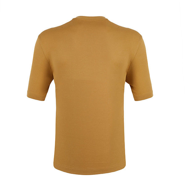 Τ-Shirt μικρού μήκους για άνδρες με απλή πλεκτή εκτύπωση σε παλτό