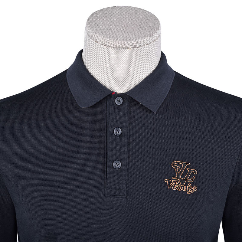 Φθινοπωρινή σεζόν Custom Logo Polo Shirt με διαφορετικό χρώμα κολάρο και αποδεκτή εκτύπωση
