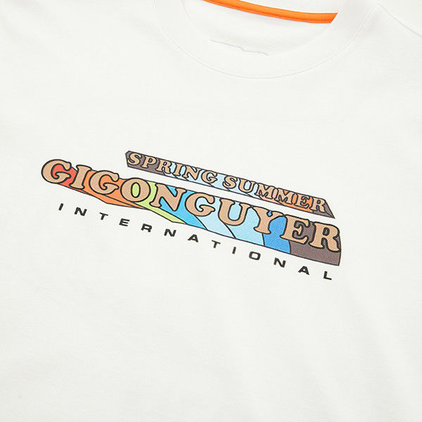 Επεξεργασμένο λογότυπο κεντήματα Crewneck πουκάμισο για τον άνδρα σε 100% βαμβάκι ύφασμα και 250 gsm