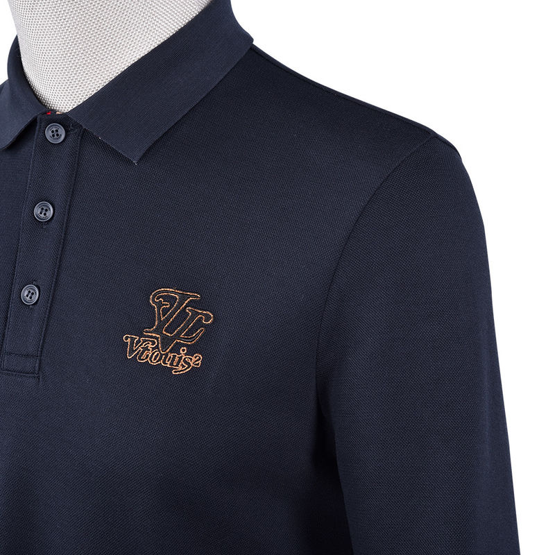 Φθινοπωρινή σεζόν Custom Logo Polo Shirt με διαφορετικό χρώμα κολάρο και αποδεκτή εκτύπωση
