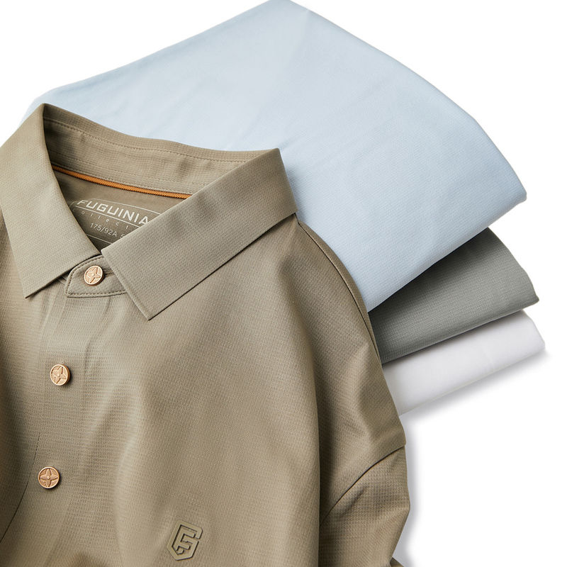 Άντρες Αντι ρυτίδες Ultra Seamless Polo-Neck Γρήγορο στεγνό Polo Shirt με Custom Logo Design