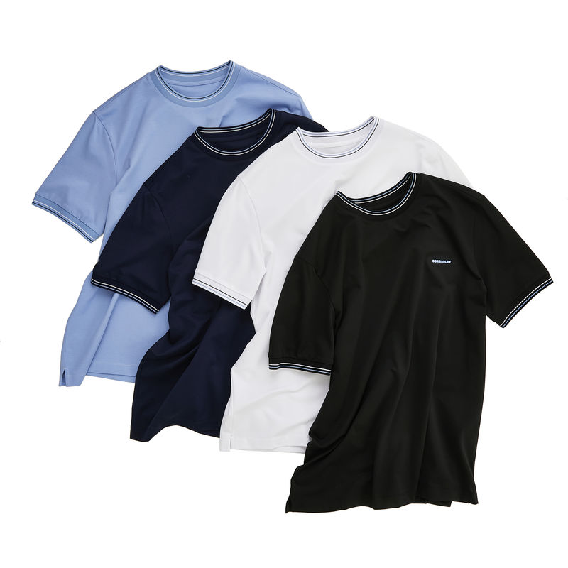 Ο-Neck Collar πλεγμένο ύφασμα Sport T Shirt Μεγέθη Custom Logo Στυλ για άνδρες