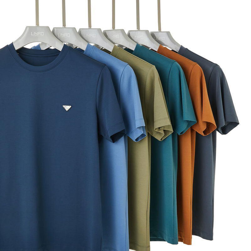 Κλασικό στυλ Polo Shirt για άνδρες 100% βαμβάκι Custom Logo και χρώμα No Label O-Neck Tee