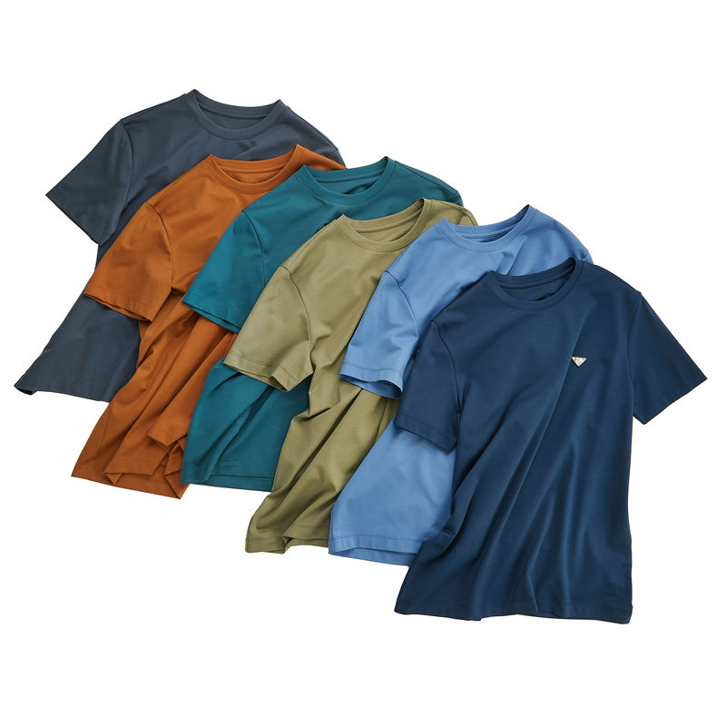 Προσαρμόσιμο λογότυπο Ανδρικό T-Shirt 100% βαμβάκι Polo Tee χωρίς ετικέτα O-Neck Classic Shirt