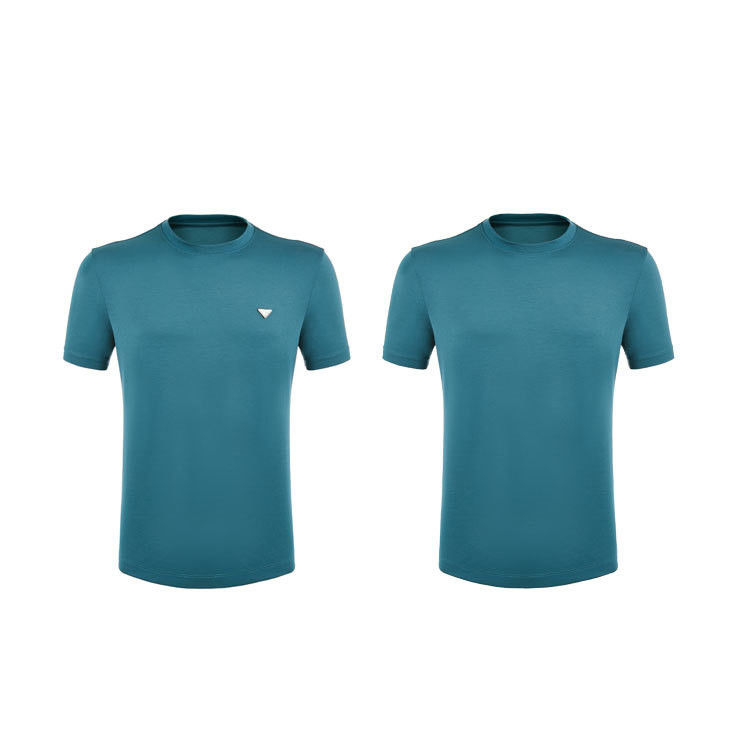 Προσαρμόσιμο λογότυπο Ανδρικό T-Shirt 100% βαμβάκι Polo Tee χωρίς ετικέτα O-Neck Classic Shirt