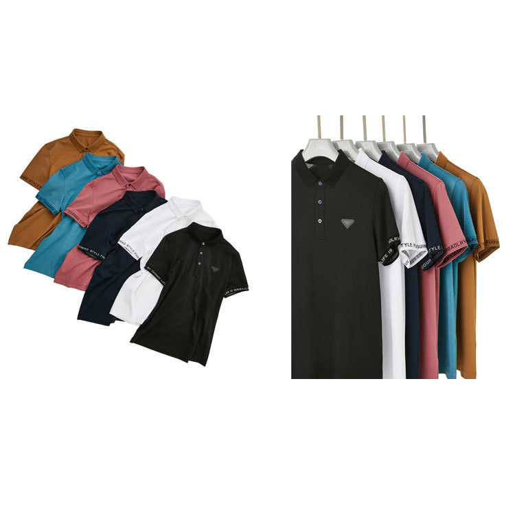 100% βαμβάκι Casual Custom Polo T-shirts με χρωματικό σήμα κεντήματος και γρήγορο στεγνώσιμο