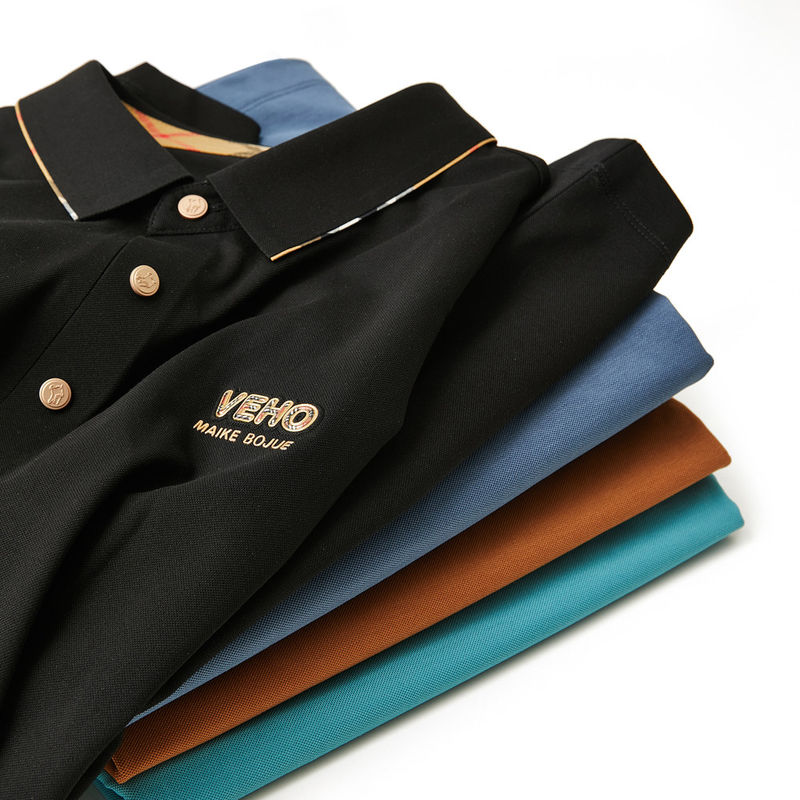 Πολό κολάρο ανδρικό μπλουζάκι με εξατομικευμένο σήμα σε καθαρό βαμβάκι πολυεστέρα