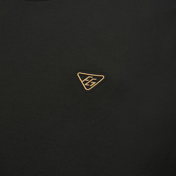 Χρωματική κεντήματα Custom Logo T-Shirt ανδρών σε βαρύ ύφασμα με 100% βαμβάκι