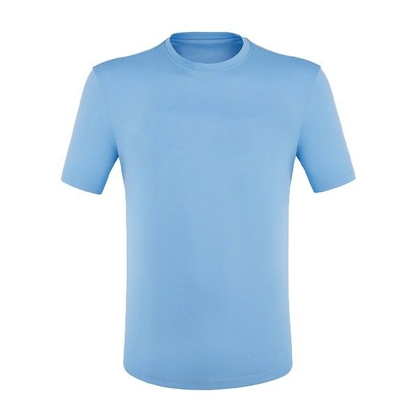 Μέθοδος υφαντικής πλεκτής Regular Fit Spring Summer Blue 100% βαμβάκι T-shirt για άνδρες