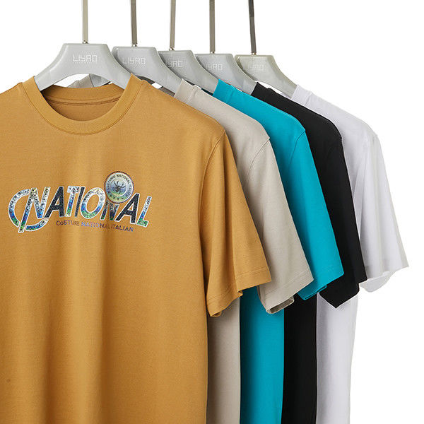 Βαμβακερά μικρά μανίκια Τ-Shirt ανδρών μεγέθους 230 Gsm με λογότυπο