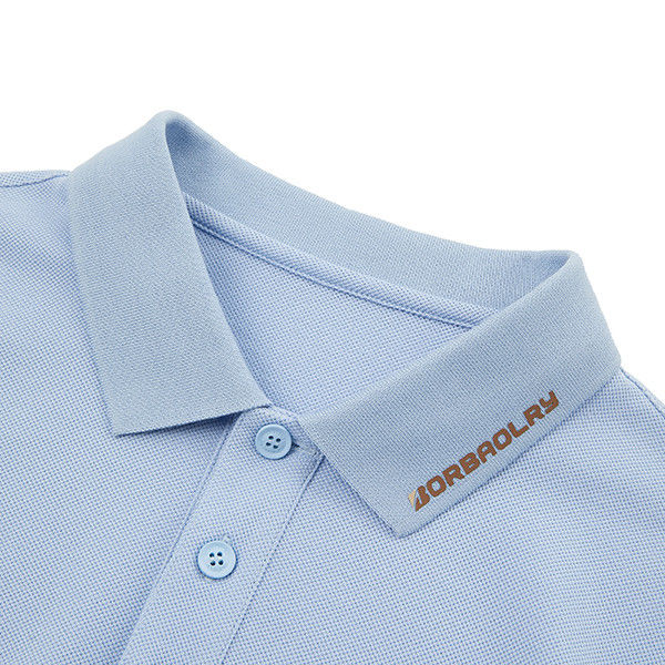 Άνδρας στεγνό μακρύ βραχίονα βραχίονα Fit Slim Polo Shirt με Custom Logo στο σχεδιασμό μόδας