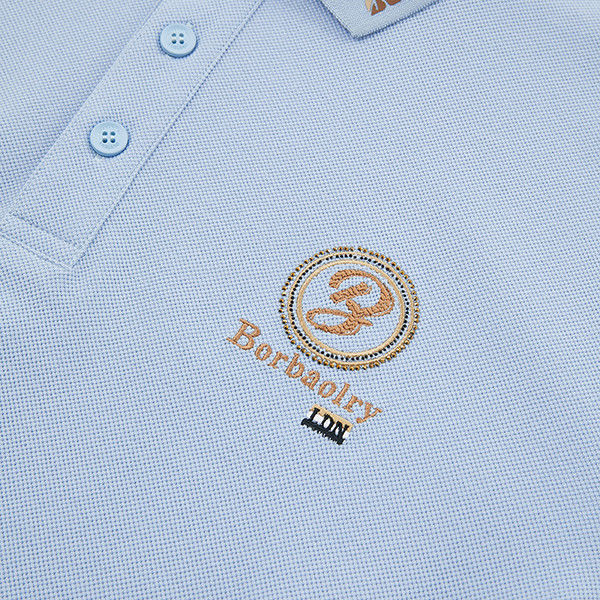Άνδρας στεγνό μακρύ βραχίονα βραχίονα Fit Slim Polo Shirt με Custom Logo στο σχεδιασμό μόδας
