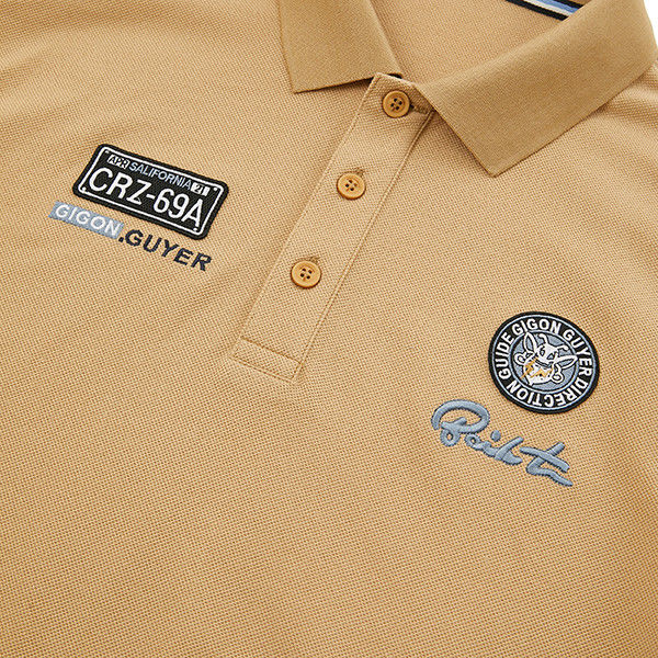 2025 Summer Polo T-Shirt για άνδρες Custom Logo Αντί ρυτίδων και υγρασίας-wicking ύφασμα
