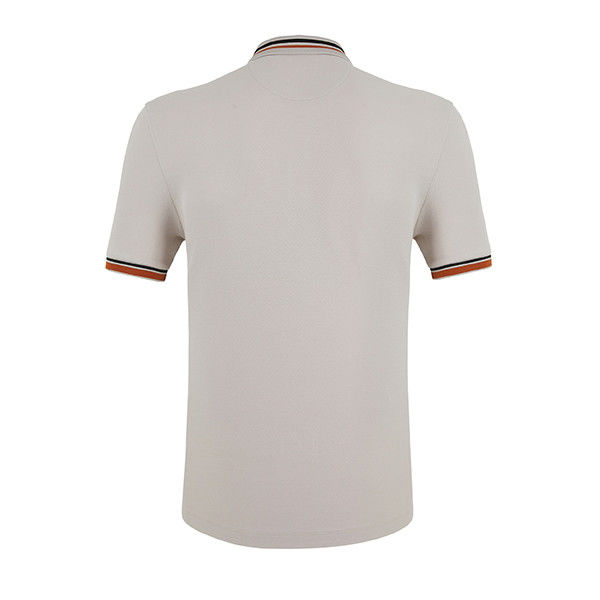 Άνδρες Χλωστό Polo Shirt σε βαμβακερό βαρέος βάρος με προσαρμοσμένα χρώματα και εκτύπωση