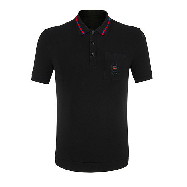 Προσαρμοσμένο ανδρικό Polo Shirt με σύντομο μανίκι με αναπνευστικό ύφασμα και κεντημένο λογότυπο