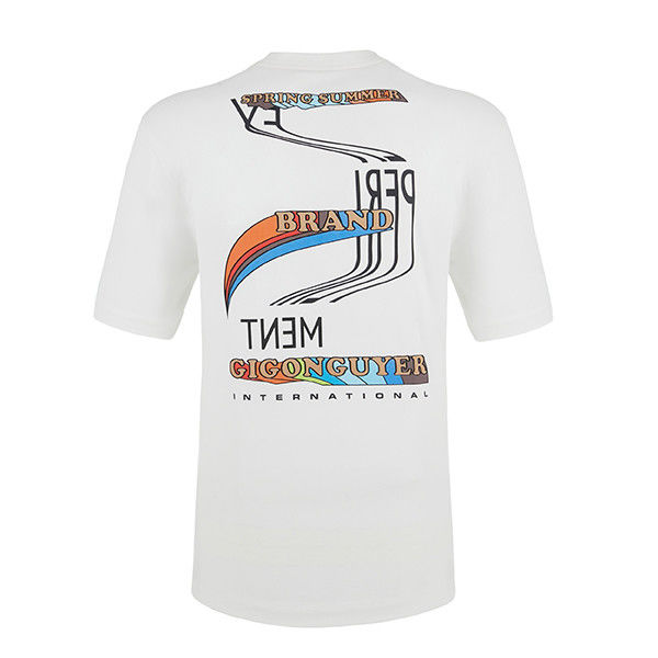 100% βαμβάκι O Neck Plain T Shirt Anti Wrinkle Plus Μέγεθος Προσαρμοσμένο