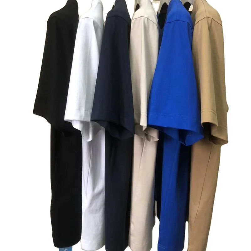 Αντι ρυτίδες απλό μεγέθους με στρογγυλό λαιμό 100% βαμβάκι Standard Fit Προσαρμοσμένο LOGO 64168Y7068