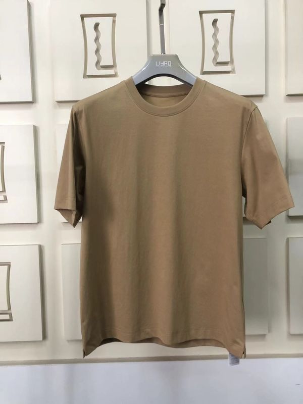 Αντι ρυτίδες απλό μεγέθους με στρογγυλό λαιμό 100% βαμβάκι Standard Fit Προσαρμοσμένο LOGO 64168Y7068