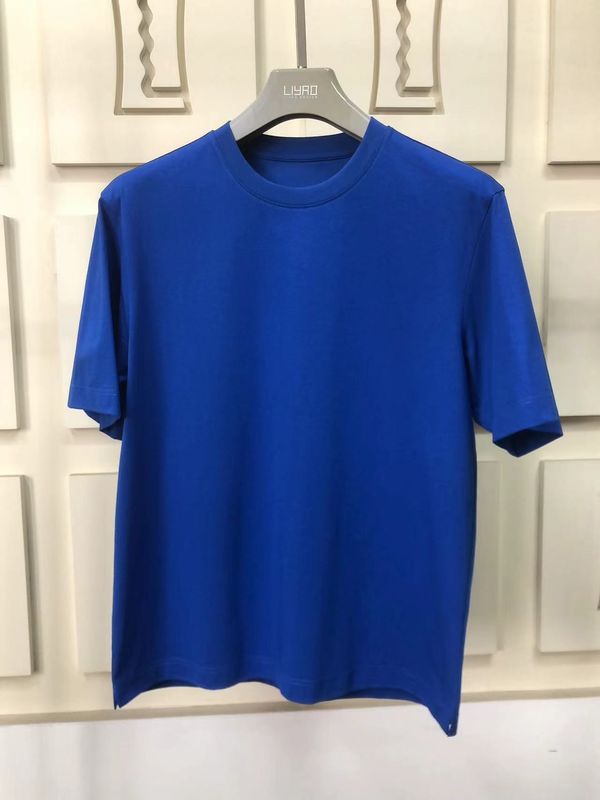 Αντι ρυτίδες απλό μεγέθους με στρογγυλό λαιμό 100% βαμβάκι Standard Fit Προσαρμοσμένο LOGO 64168Y7068