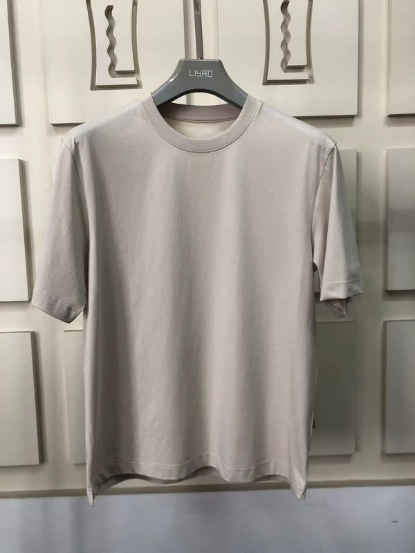 Αντι ρυτίδες απλό μεγέθους με στρογγυλό λαιμό 100% βαμβάκι Standard Fit Προσαρμοσμένο LOGO 64168Y7068