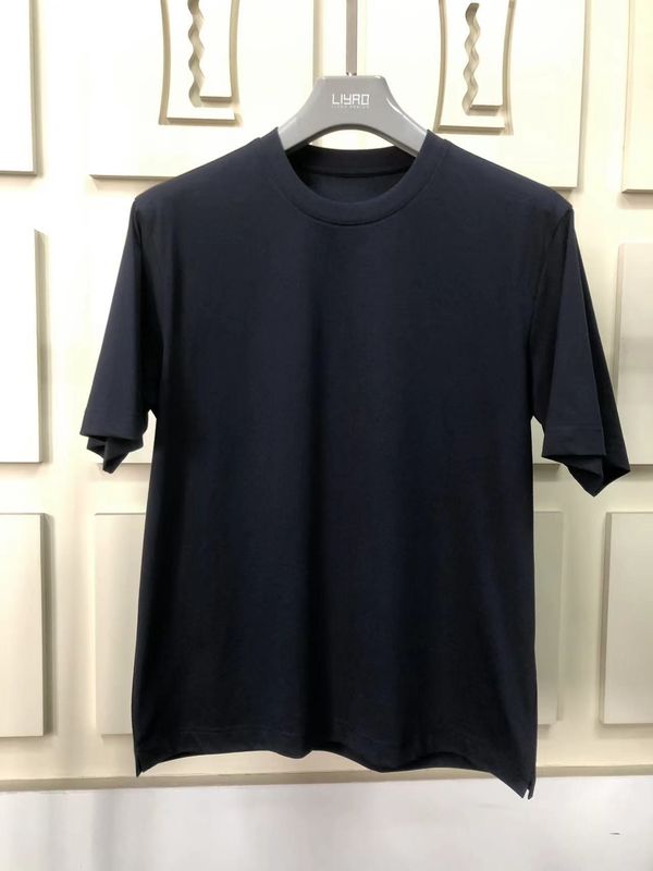 Αντι ρυτίδες απλό μεγέθους με στρογγυλό λαιμό 100% βαμβάκι Standard Fit Προσαρμοσμένο LOGO 64168Y7068