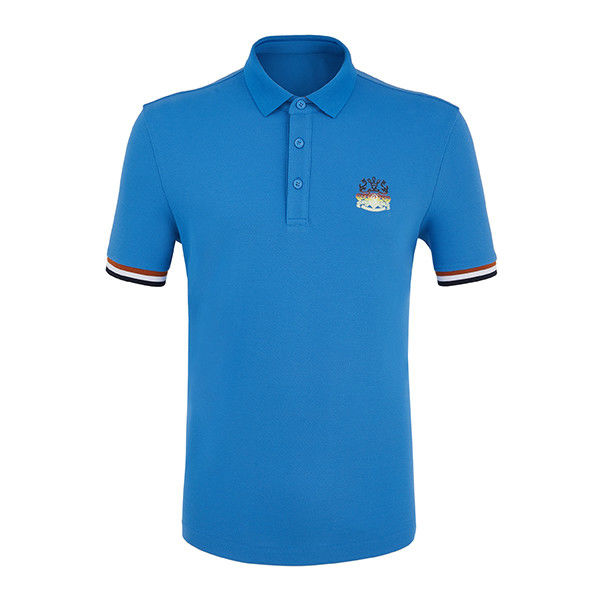 Ανδρικά λευκά μπλε και μαύρο Custom Polo Shirt Plain Golf T-Shirts με προσαρμογή