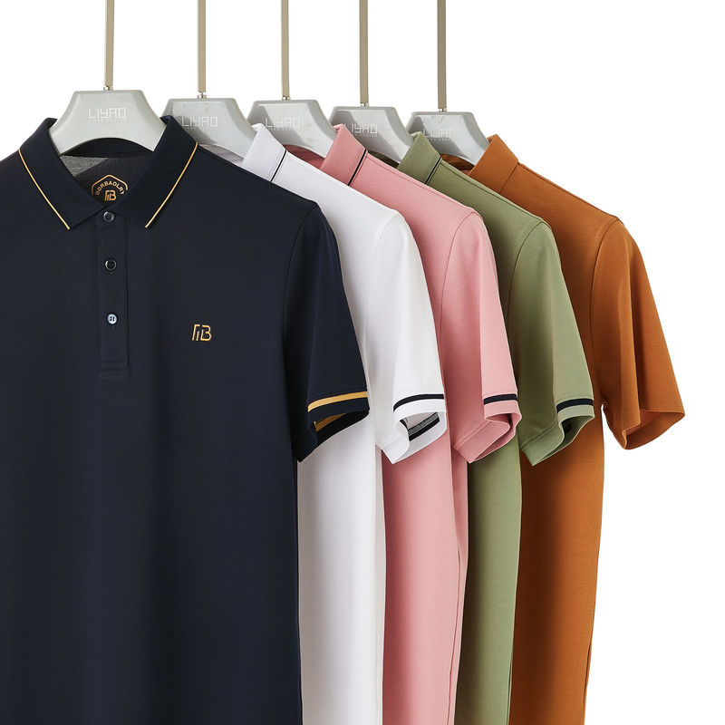 Πράσινη εκτύπωση Προσαρμοσμένα Polo Shirts Λογότυπο μόδα τάση T Shirt Polo Short Sleeve Για άνδρες