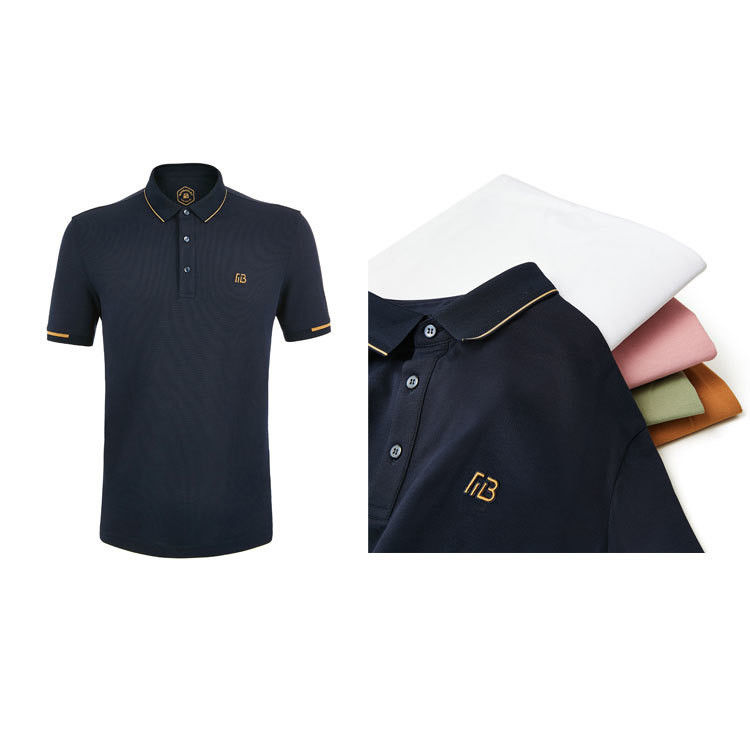 Κοντό μανίκι πλεκτό μπλουζάκι Polo Custom Polo Shirts Logo Τρένδος μόδας για άνδρες