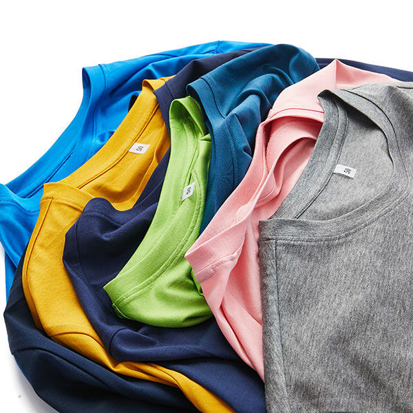 180 Gsm O-Neck T-Shirt casual style με λογότυπο Anti-Pilling Design 100% βαμβάκι