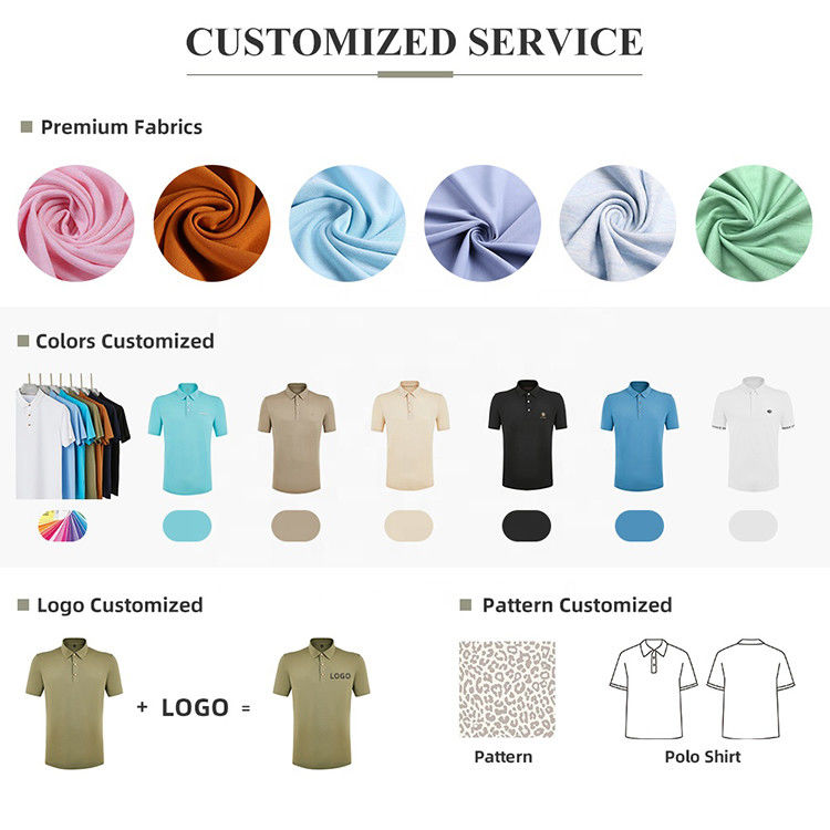 Άνδρες Ελαιόλαδο πράσινο Polo T-Shirt Custom Logo ECO OEM ODM 100% βαμβάκι 170-210Grams T-Shirt
