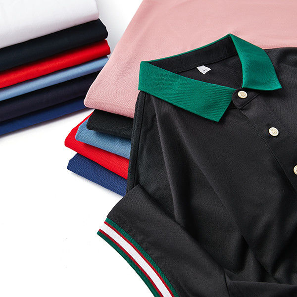 Άνδρες Άνοιξη Καλοκαίρι Polo T-Shirt με πλεκτό ύφασμα και στρογγυλός λαιμός σε 230 Gsm
