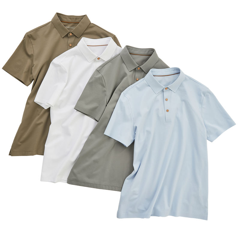 άνετο μοναδικό υπογραμμισμένο ανδρικό Polo Shirt 100% βαμβάκι εξατομικευμένη Gsm στολή αρσενικό