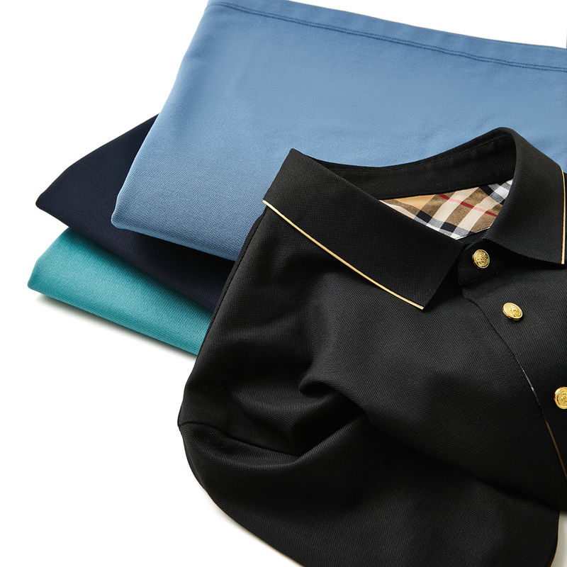 Υπερμεγέθη Πολό για άνδρες μικρού μανίκου Παιδιά πλεκτό ύφασμα Άνοιξη Καλοκαίρι Φθινόπωρο