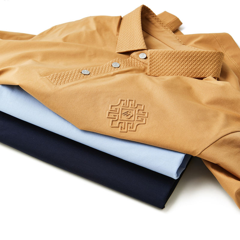 Προσαρμοσμένο χρώμα Logo Polo Spandex Nylon T Shirt ανδρών χωρίς ραφή για OEM ODM μοτίβα