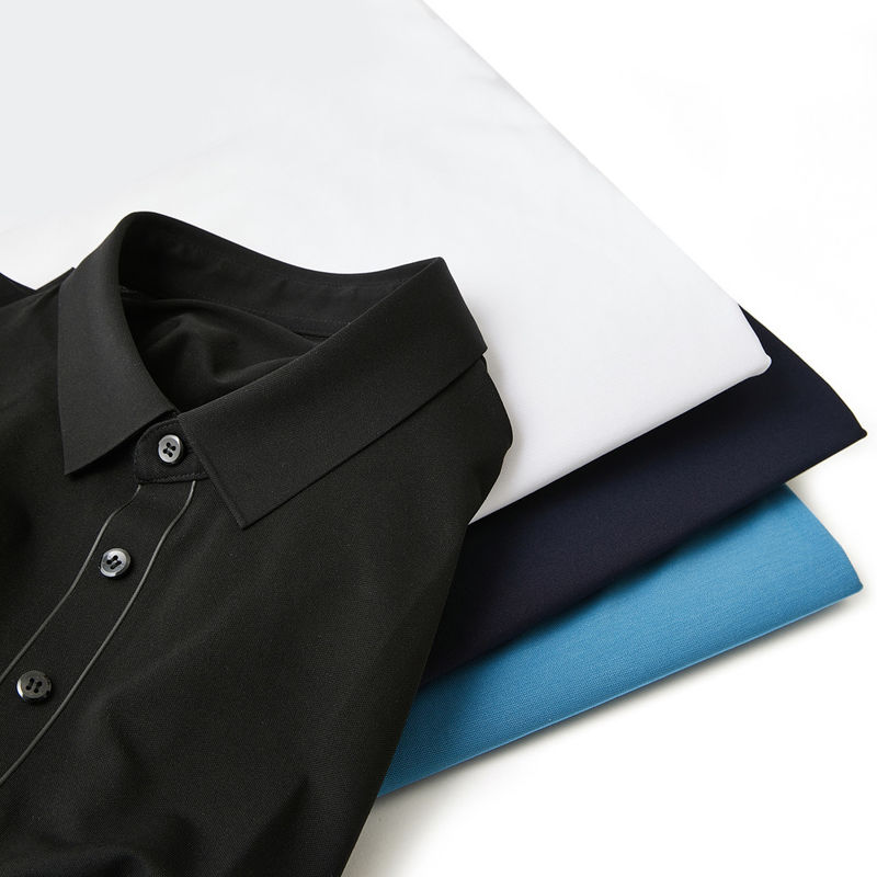 Άνδρες Πλούσιο μέγεθος Polo Shirt Αντί ρυτίδων Σύντομο μανίκι Polo T Shirt 100% βαμβάκι για το άθλημα