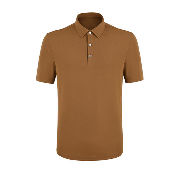 Προσαρμοσμένη εκτύπωση λογότυπου 220 Gsm Polo T-shirts για άνδρες χωρίς ραφή T-shirt με σύντομο μανίκι Polo