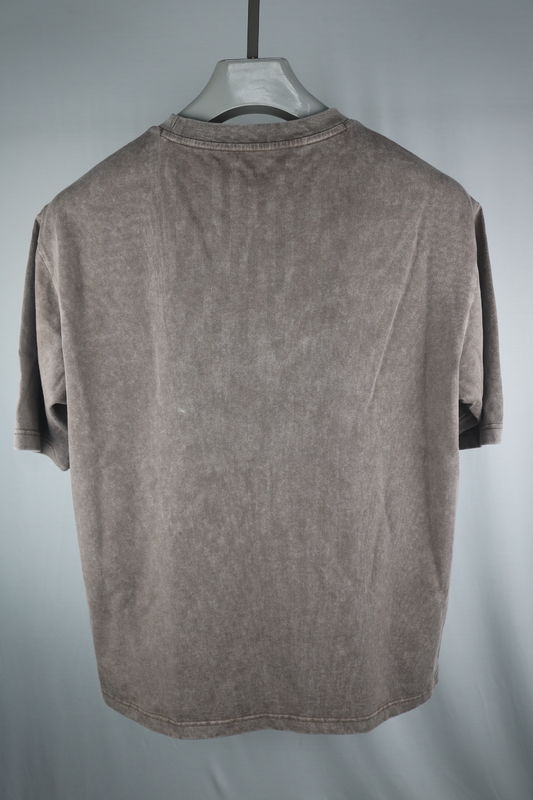 Άνδρες Casual οξύ πλύση 100% βαμβάκι T-shirts βαρύ βάρος 230 260gm υπερμεγέθους απλό κενό