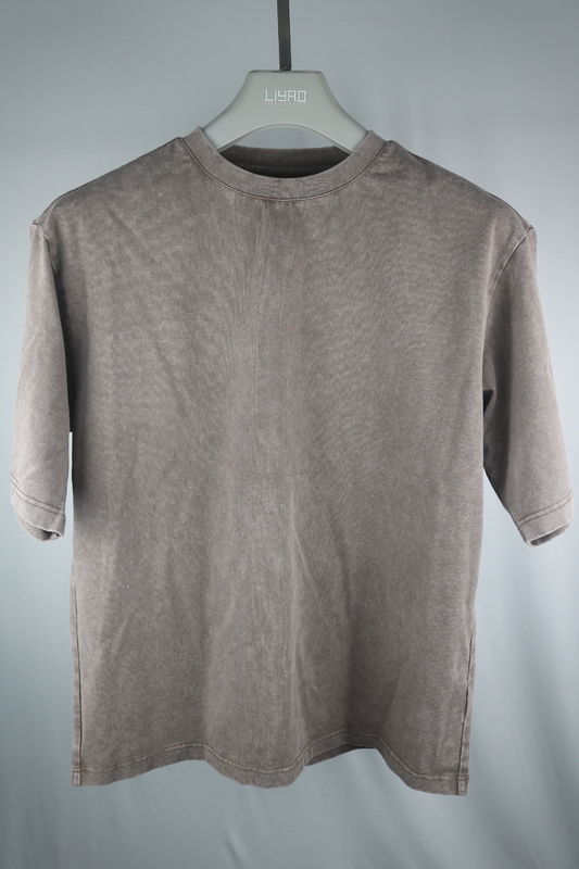 Άνδρες Casual οξύ πλύση 100% βαμβάκι T-shirts βαρύ βάρος 230 260gm υπερμεγέθους απλό κενό